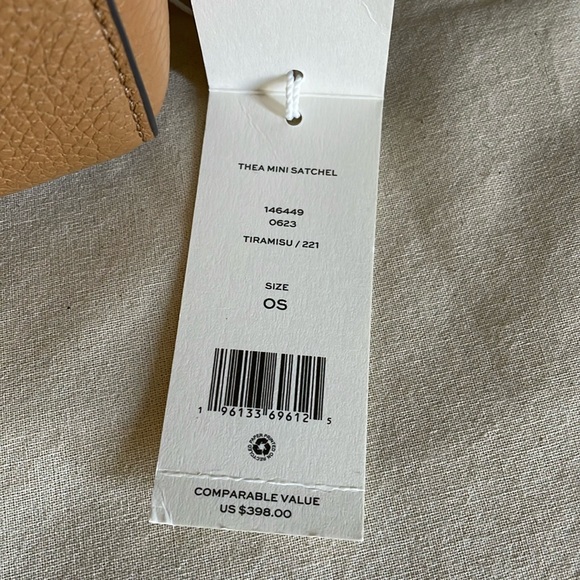 New✨ tory burch thea mini satchel (brown) crossbody shoulder bag 146449 - Picture 14 of 14